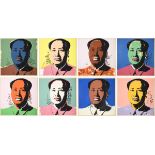 After A. Warhol: 10 screenprints 'Mao Zedong', published by Sunday B. Morning (91x91cm)