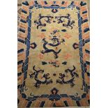 Chinese carpet 'dragons' (133x216cm)
