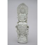 Sculpture in blanc de Chine porcelain 'Guanyin' (39cm)