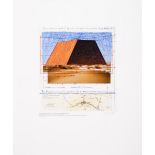 Christo: print 'the Mastaba', 2012 (35x38cm)