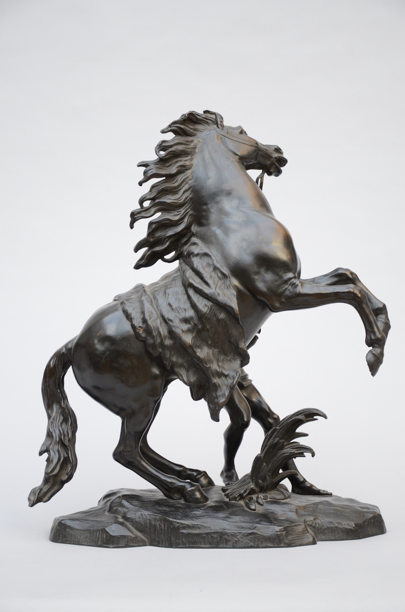 A bronze sculpture 'cheval de Marly' (22x50x60cm) - Image 3 of 3