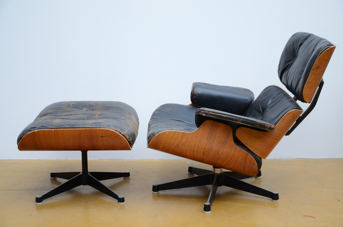 Eames: lounge chair en ottoman (ed. Miller) * (78cm) - Image 2 of 6