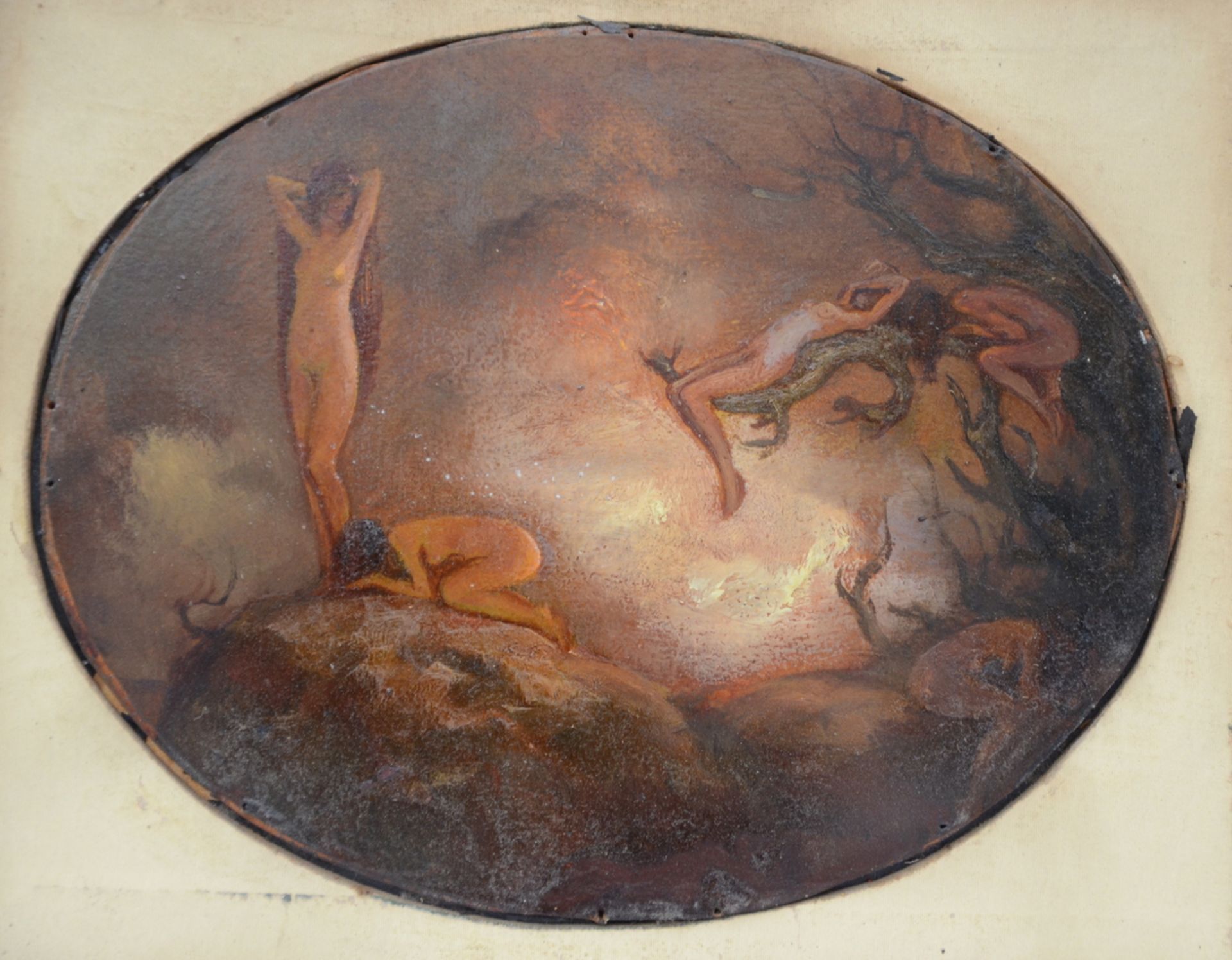 De Boever (attributed to): painting (o/p) 'Sapho' (26x20cm) - Bild 2 aus 4