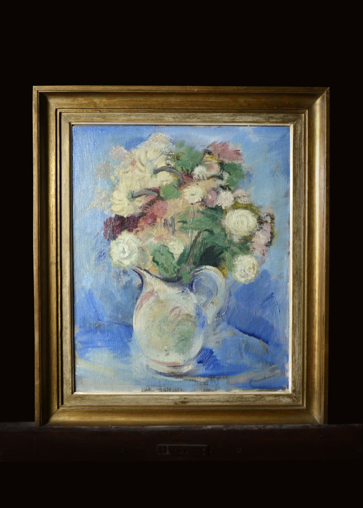 Antoon Marstboom: painting (o/c) 'flower vase' (42x52cm)