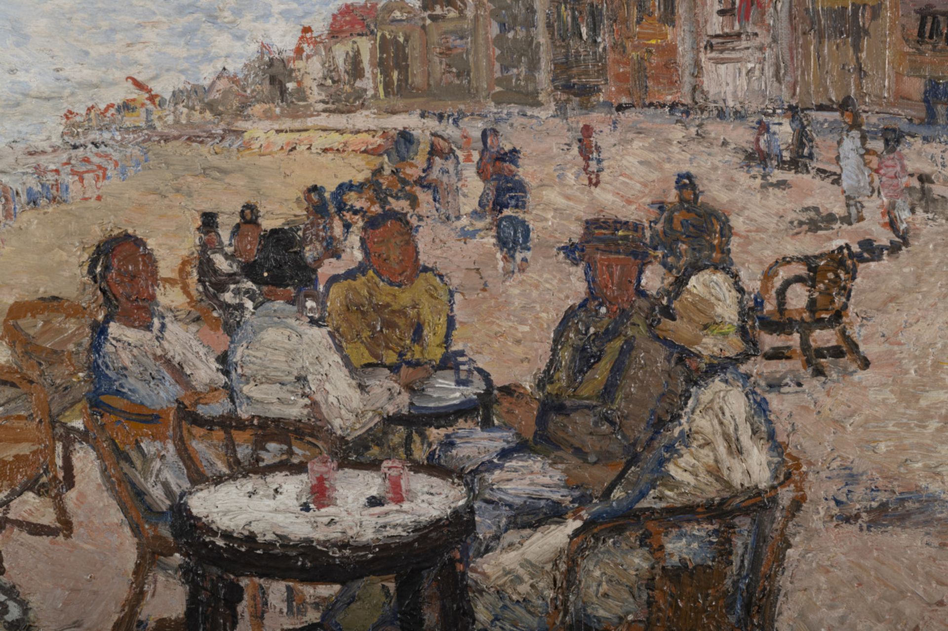 Henri Victor Wolvens (1945): painting (o/c) 'view of the seaside' (100x60cm) - Bild 2 aus 5
