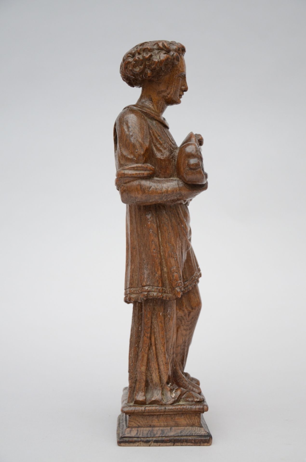 An oak reliquary holder 'angel' (35cm) - Bild 2 aus 4