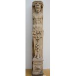 Column in stone 'character' (153cm)