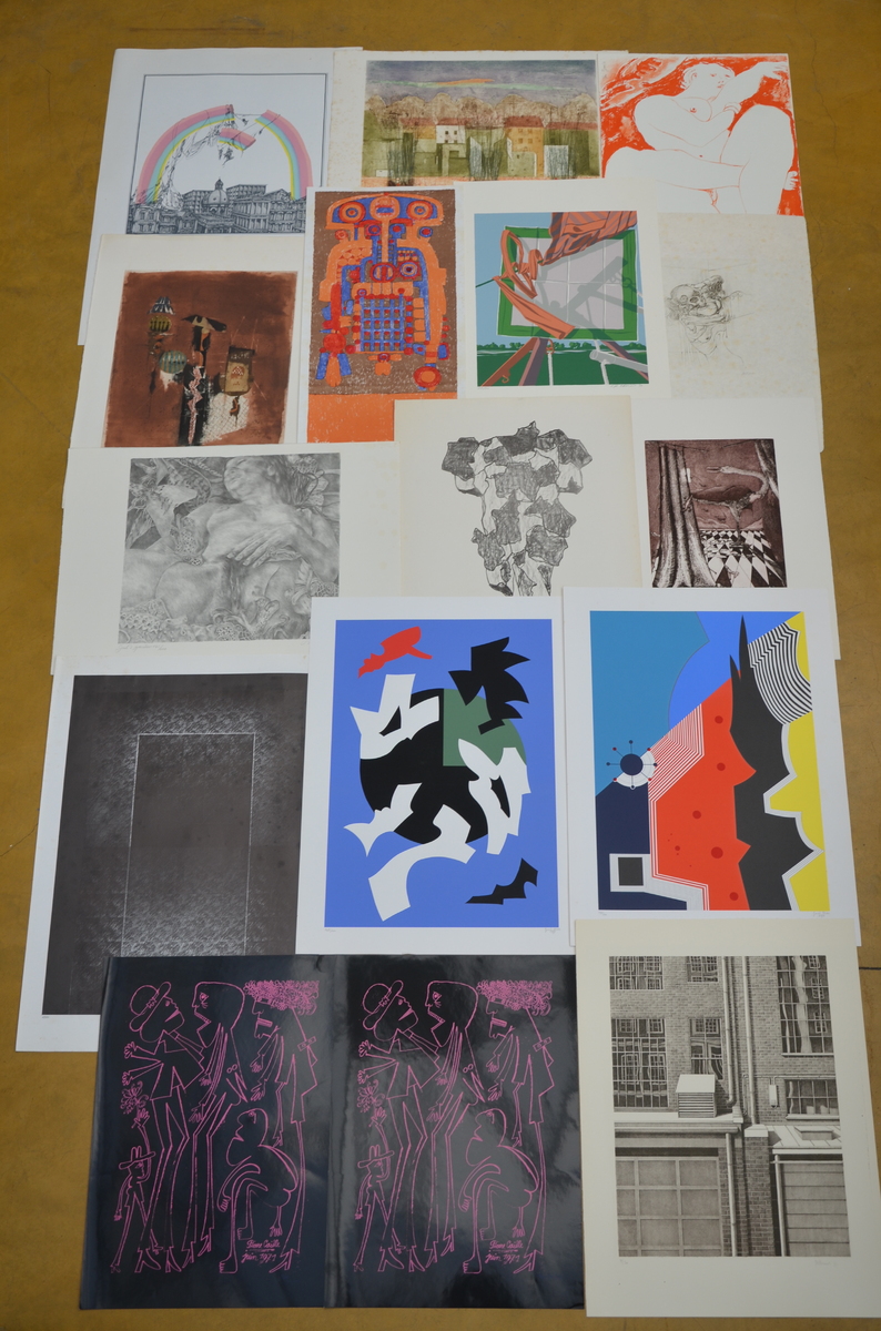 Lot: large selection of prints by De Mey, Burssens Huysman, Maet, Vandenberg, Wittewrongel,