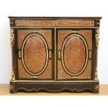 A Napoleon III sideboard with Boulle inlaywork (*) (43x132x110cm)