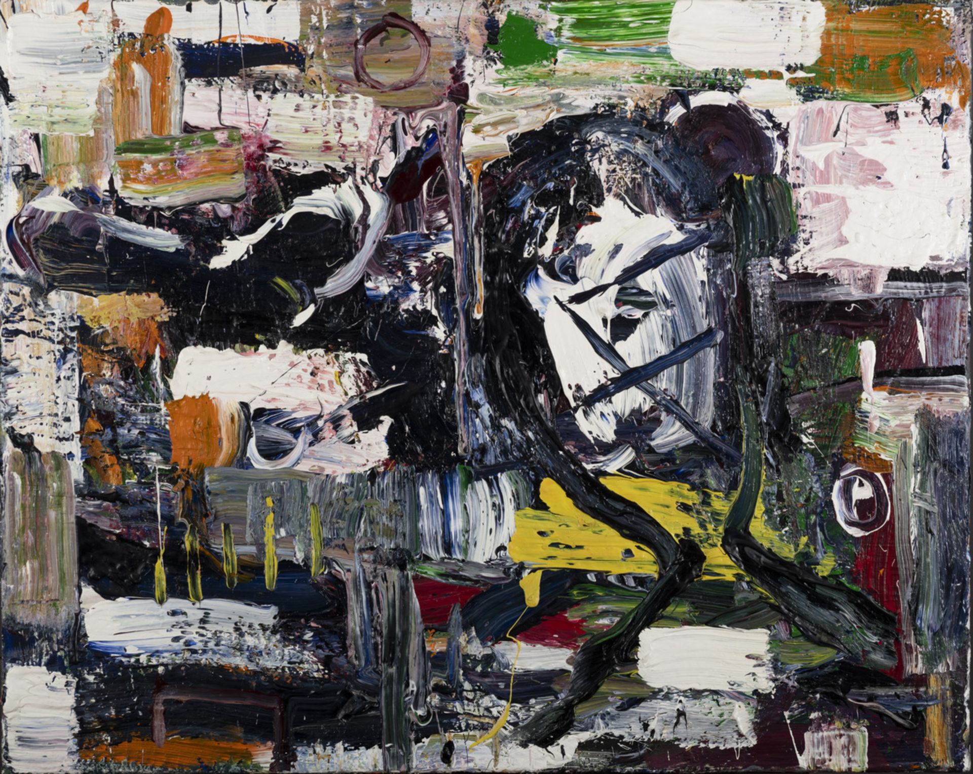 Philippe Vandenberg (1987): painting (o/c) 'untitled' (provenance Veranneman) (100x80cm)