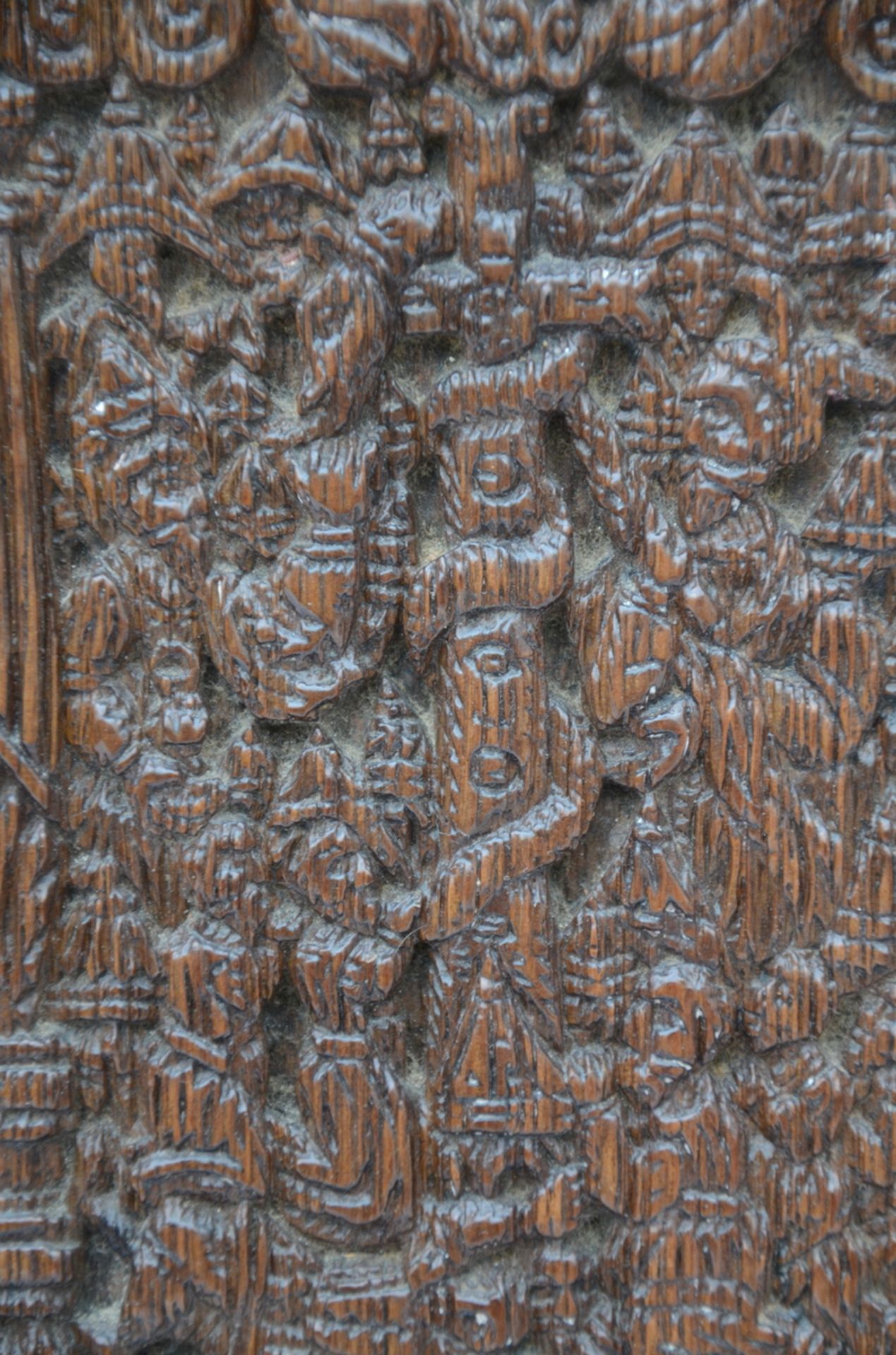 A fine 'mangelplank' in oak 'Biblical scenes' (15x74cm) - Bild 3 aus 4