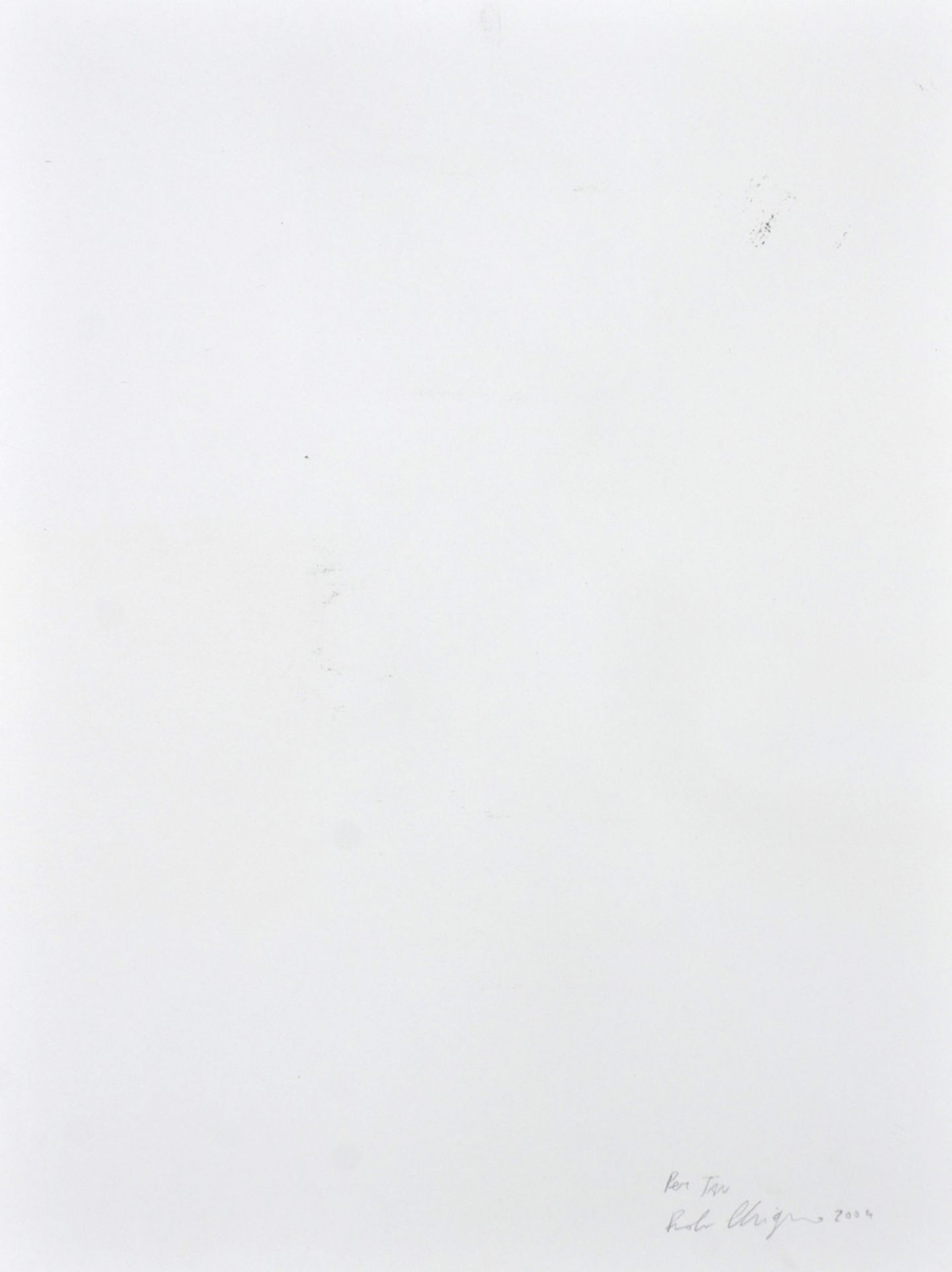 Anonymous: drawing 'Joseph Beuys with Jan Hoet' (2004) (24x32cm) - Bild 2 aus 2