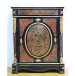 A Boulle cabinet with marble top (*) (38x83x103cm)