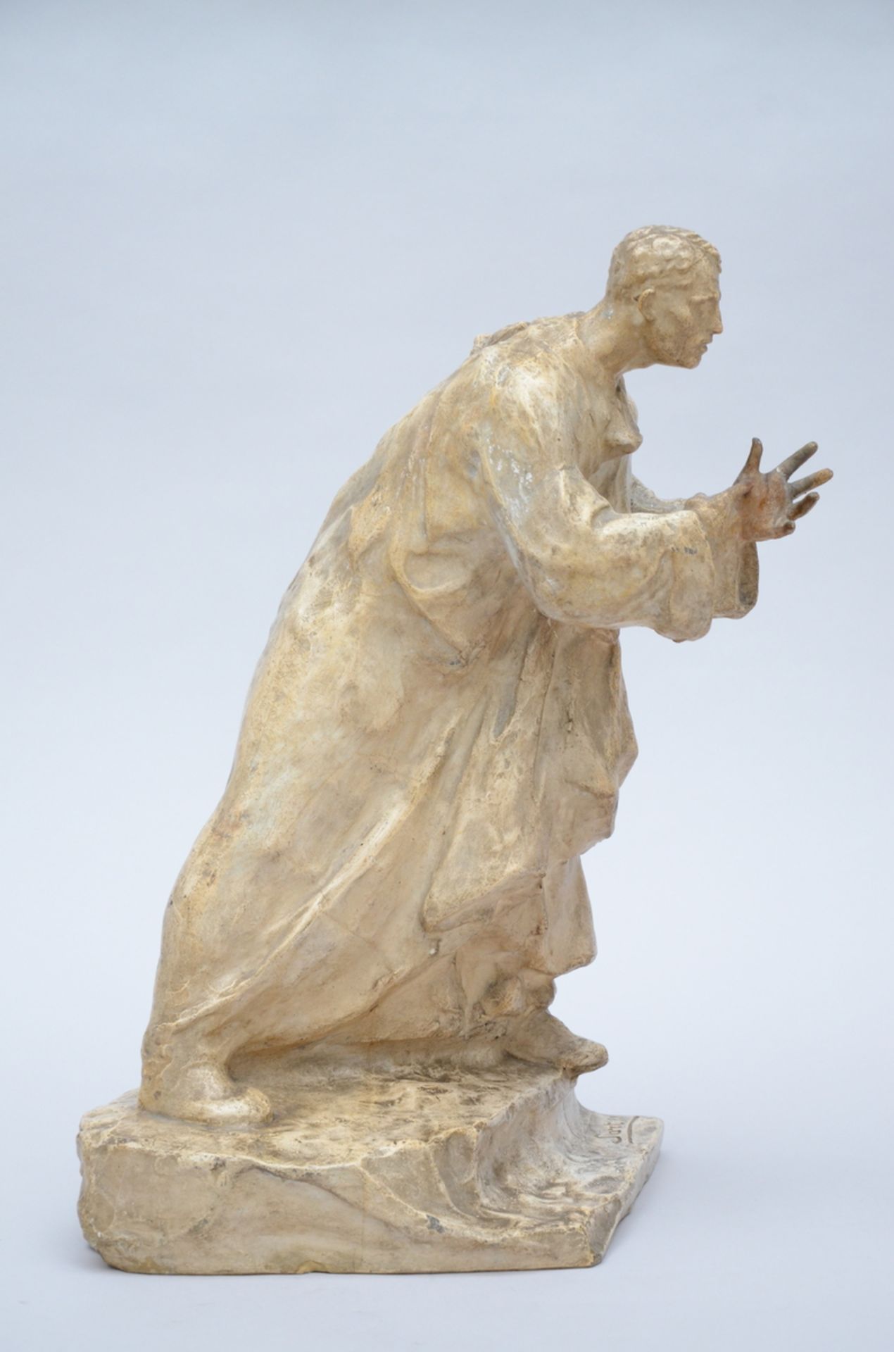 Leo Sarteel: statue (plaster) 'orator' (*) (53cm) - Image 2 of 5