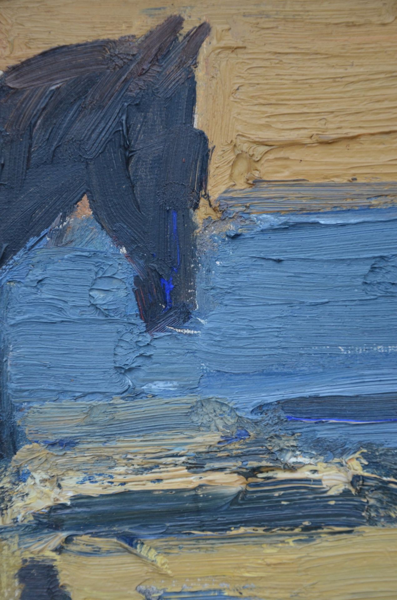 Hubert Malfait: painting (o/p) 'two horsemen' (61x46cm) - Image 3 of 5