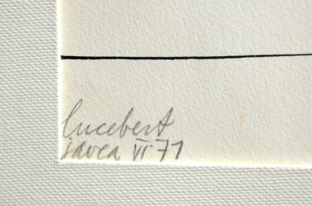 Lucebert (1971): drawing 'characters' (38x29cm) - Image 2 of 2