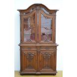 A LiËge display cabinet in oak, 19th - 20th century (98x127x220cm)