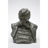 Schroevens: a plaster bust 'Emile Verhaeren' (30cm)