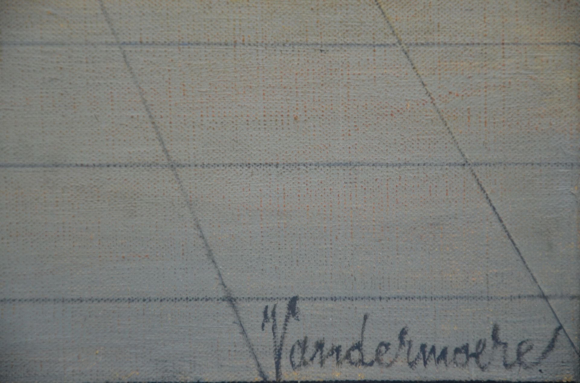Vandermoeren: painting (o/c) 'stairs' (80x80cm) - Image 3 of 4