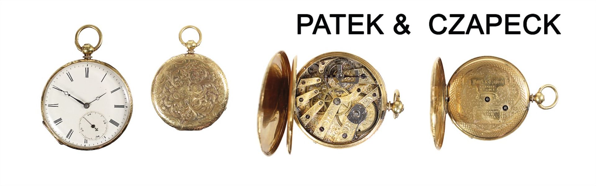 early rare fob watch with spring-cover, "PATEK & CZAPECK", Geneve before the 1850s ! yelow gold