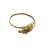 An early 20th century goldplated bracelet with horses