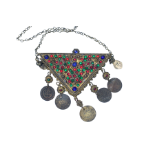 A 19th century Ottoman Empire gilt plated silver filigree necklace, Epirus region.