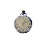 A Swiss made Stern pocket watch. We do not guarantee the funtion of the clock work. Diameter: 5,5