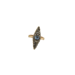 An early 20th century 14K gold ring. Approx: 4 gr.