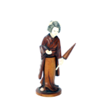 A circa 1940 Japanese colored ivory and boxwood doctor's doll. Height: 7,5 cm