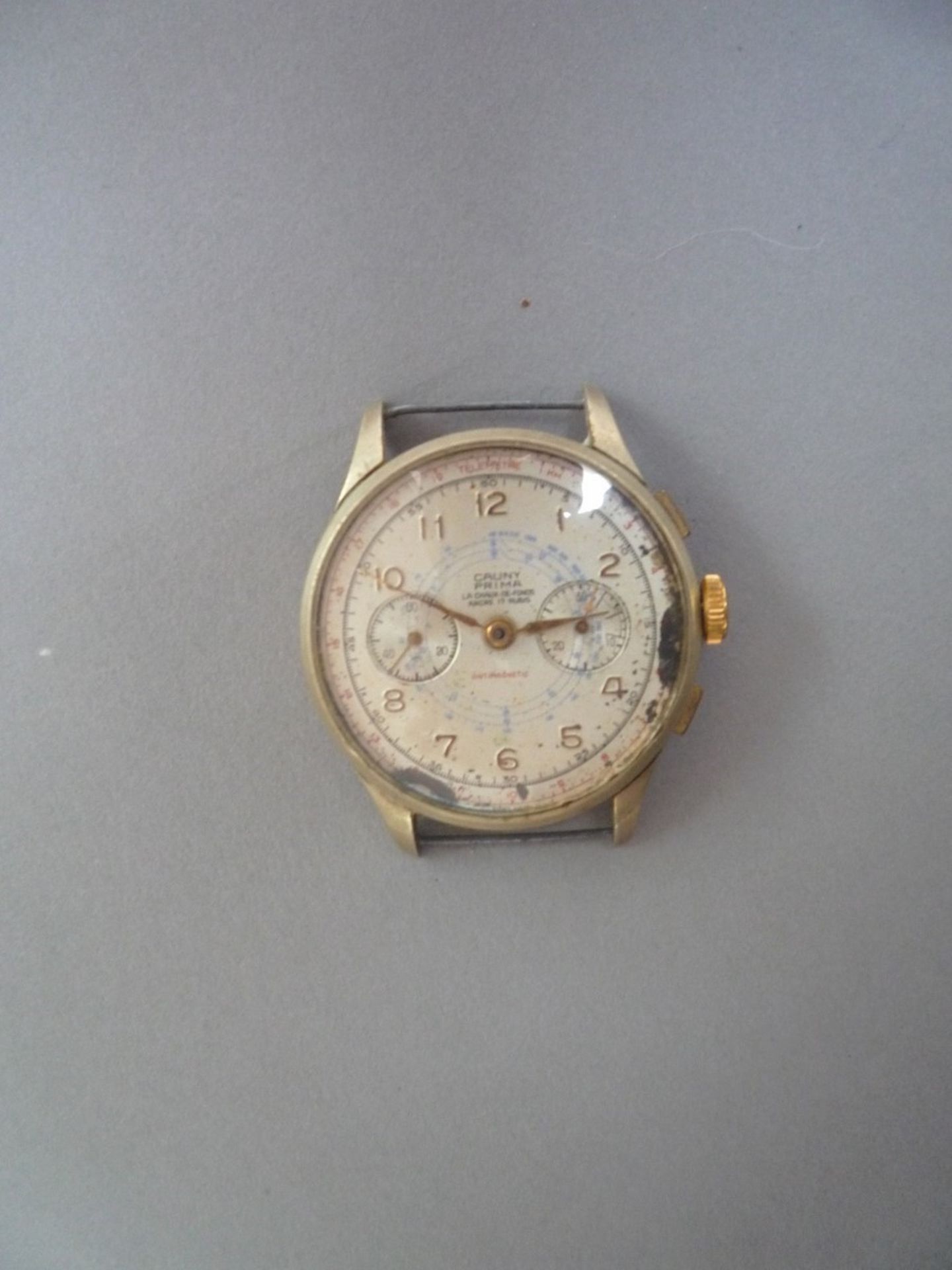 CAUNY PRIMA Circa 1950 - La chaux de fonds Antimagnetic - N 48/0973 - Montre [...]