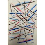 Mikhail LARIONOV (1881-1964) - Abstraction - Aquarelle sur papier, monogrammée M.L [...]