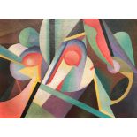 Vladimir STENBERG (1899-1982), Attribué à - Composition abstraite - Huile sur [...]