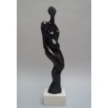 Katarzyna KOBRO (Moscou, 1898 - Lodz, 1951) - Nu debout - Bronze à patine noire , [...]