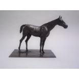 Edgar DEGAS (1834-1917), D'Après - Cheval arrêté - Bronze à patine brune [...]