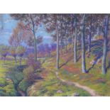 Rodolphe Paul WYTSMAN (1860-1927) - Paysage de forêt - Pastel sur papier, signée [...]