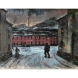 Pierre PAULUS (Châtelet 1881-1959) - Ouvrier se rendant à l'usine - Pastel sur [...]