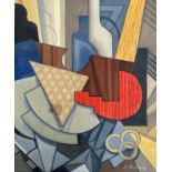 Vera Efimovna PESTEL (1886/87-1952), Attribué à - Composition cubiste - Gouache [...]