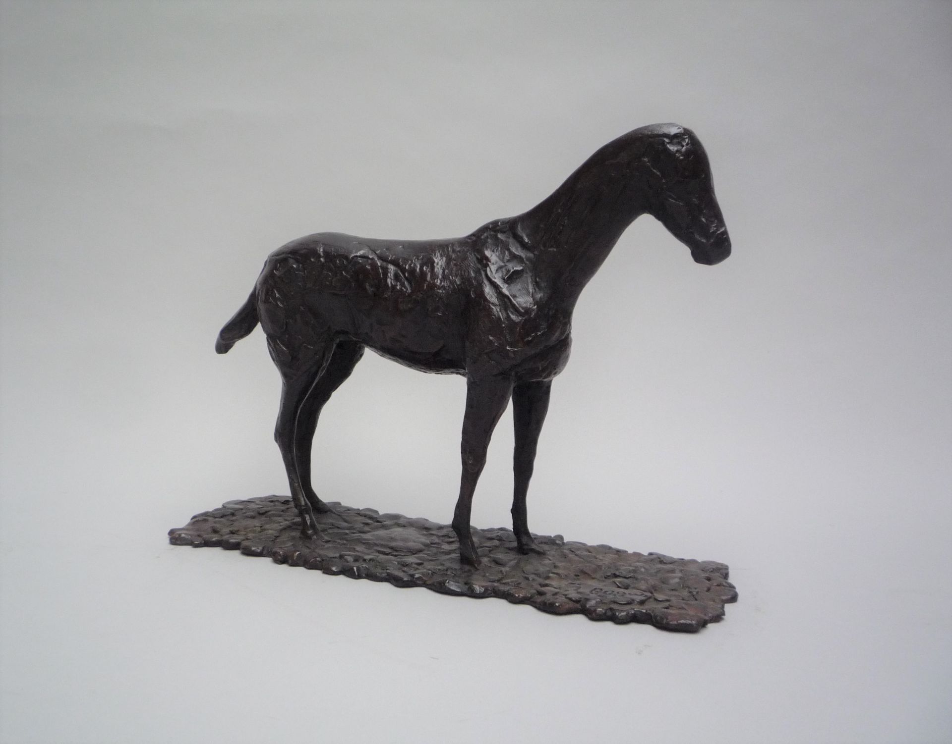 Edgar DEGAS (1834-1917), D'Après - Etude de cheval - Bronze à patine brune [...]