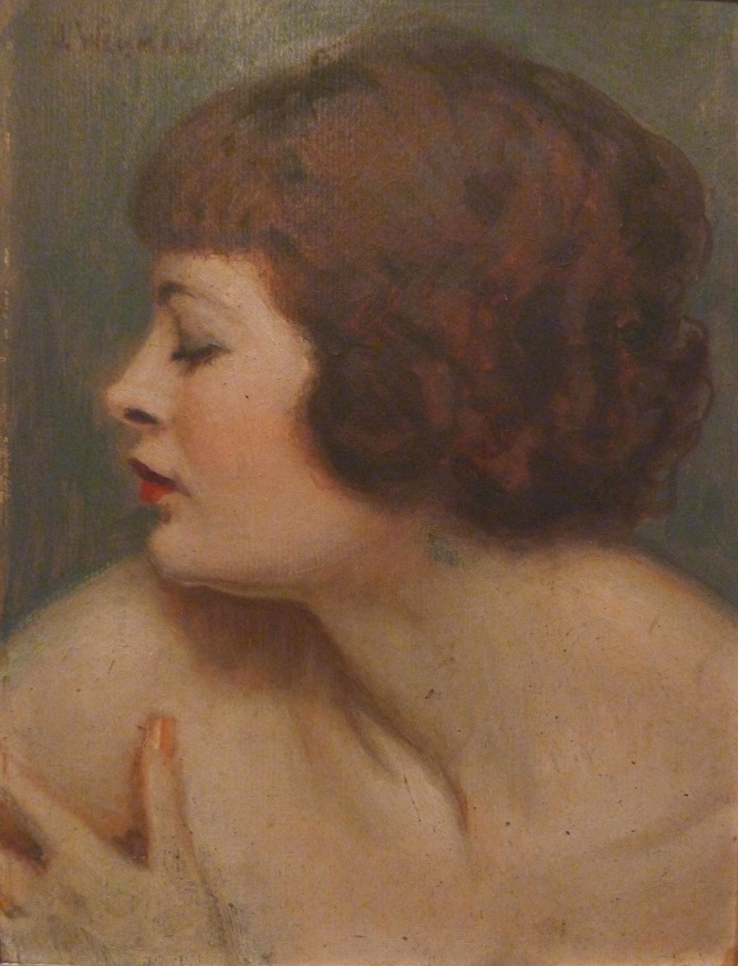 Jacques WEISMANN (1878 - 1962) - Portrait de femme - Huile sur panneau, signée en [...]