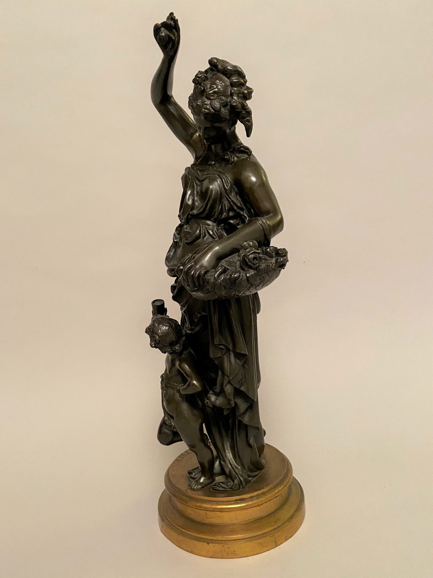 Albert Ernest CARRIER-BELLEUSE (1824-1887) - Le printemps - Sculpture en bronze à [...] - Bild 2 aus 4