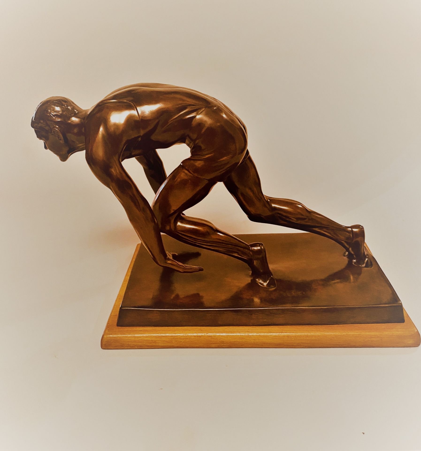 Manno MILTIADES (1880 Pancevo - Budapest 1935) - Le coureur - Bronze posthume à [...]