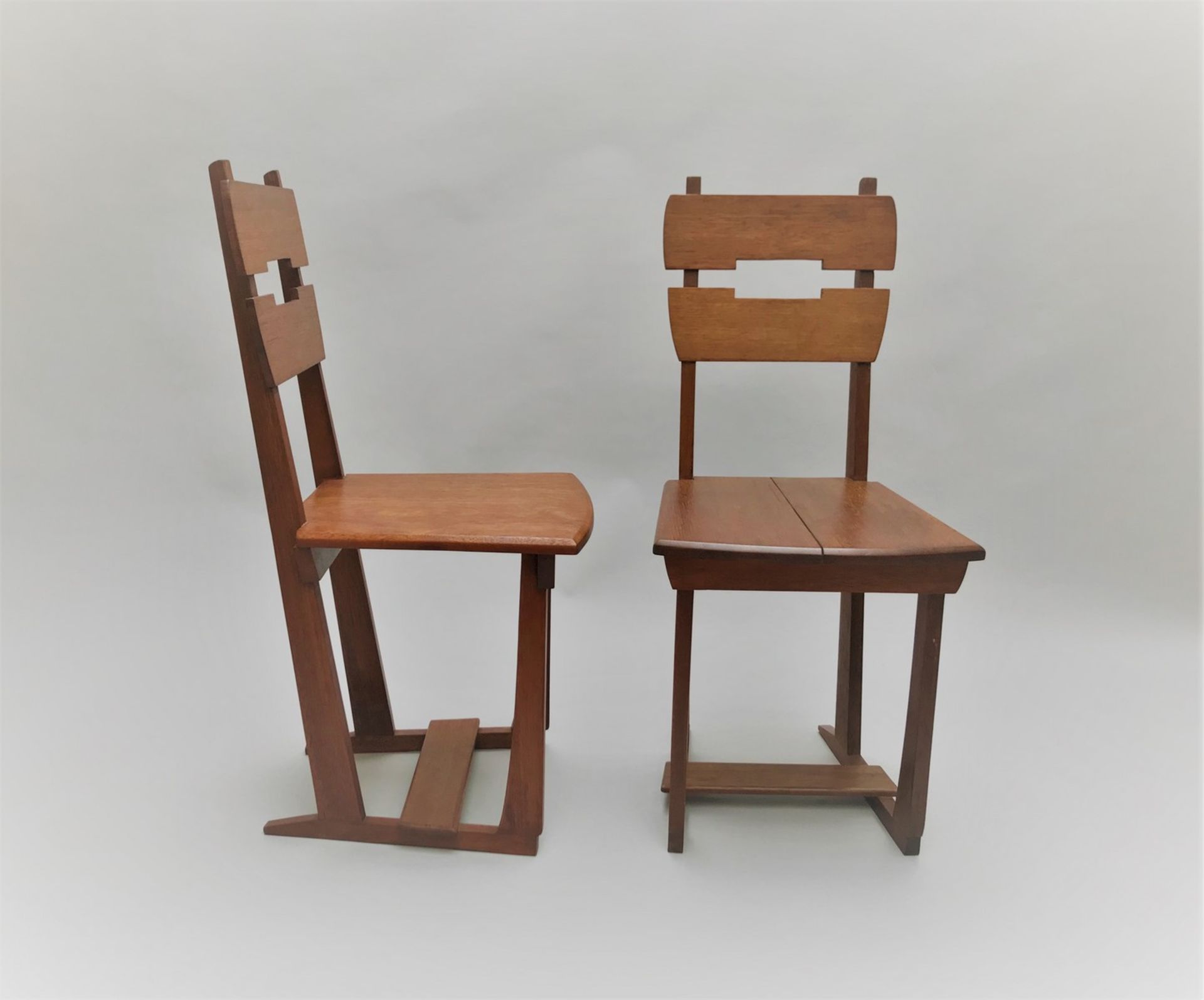 GUSTAVE SERRURIER-BOVY (1858-1910) - Ensemble de 6 chaises en bois de padouk. [...] - Bild 4 aus 4