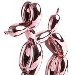 Jeff KOONS , D’Après - Balloon dog rose gold - Sculpture en résine chromée [...]