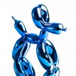 Jeff KOONS , D’Après - Balloon dog rose blue - Sculpture en résine chromée [...]