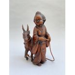 Japon Fin 19ème siècle – Début 20ème siècle - Personnage en bois sculpté et [...]