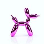 Jeff KOONS , D’Après - Balloon dog rose violet - Sculpture en résine chromée [...]