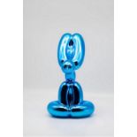 Jeff KOONS , D’Après - Sitting Balloon Rabbit blue - Sculpture en résine [...]
