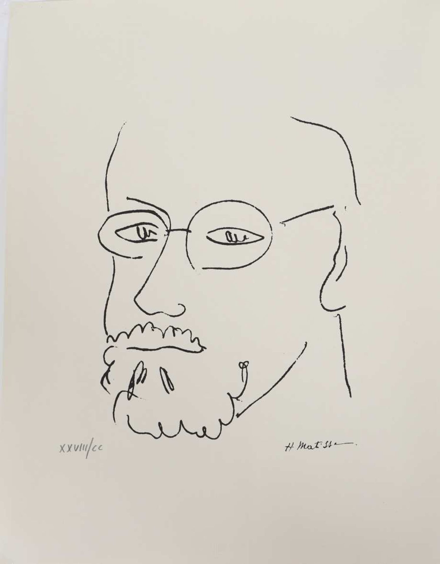 Autoprotrait d'Henri Matisse (1869-1954)Célébre peintre, dessinateur, graveur et sculpteur