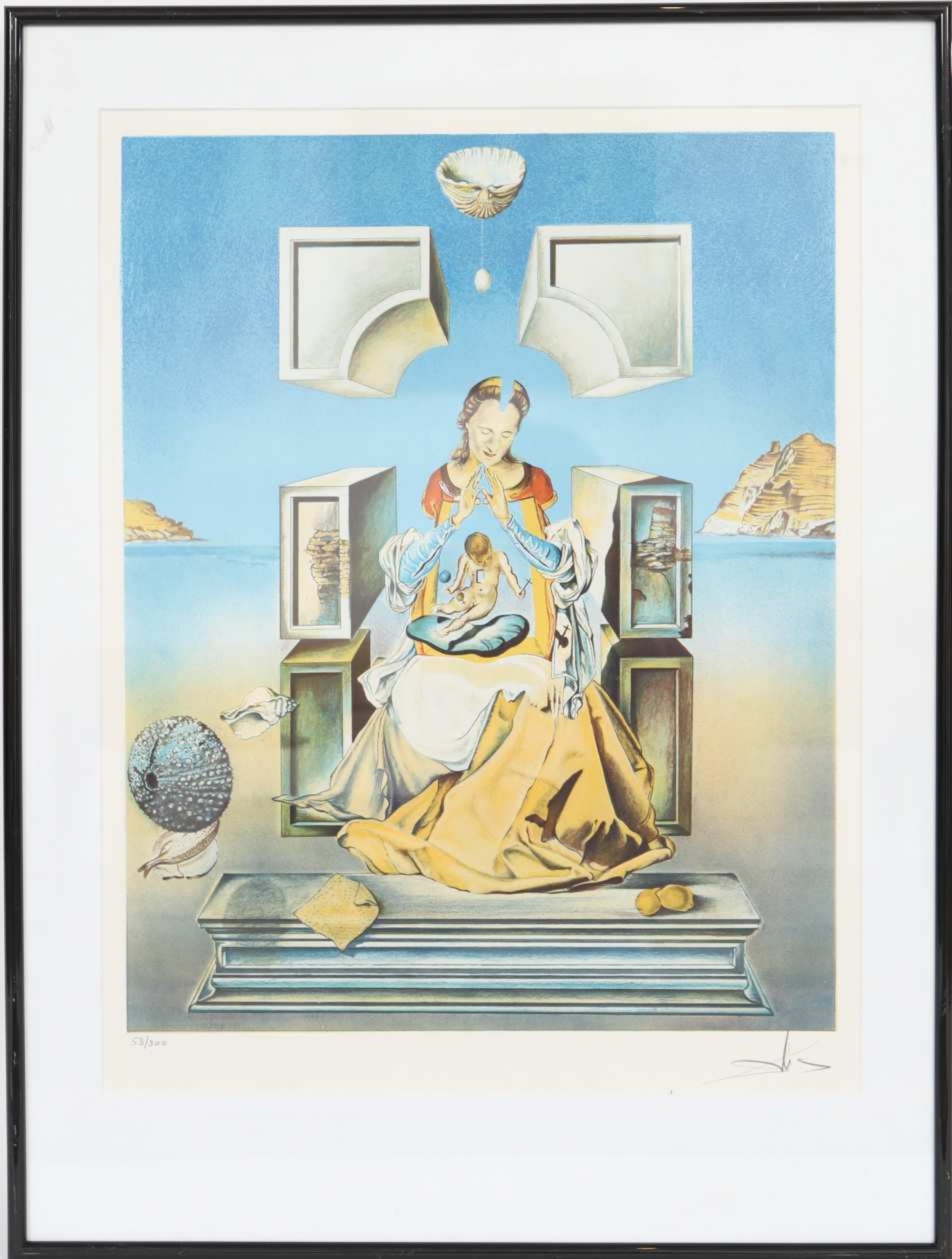 "Vierge à l'enfant" de Salvador Dali (1904-1989)Artiste peintre espagnol, l'un des principaux