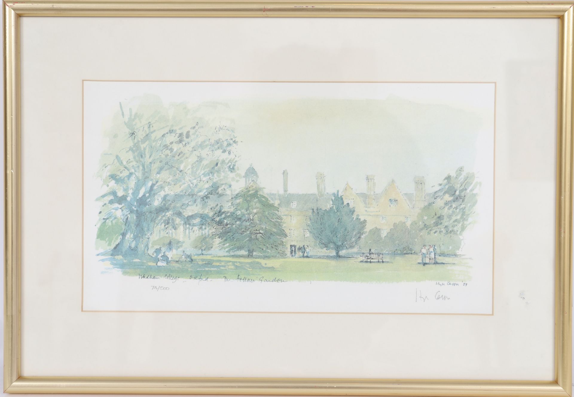 Wadham college, Oxford The Fellow's Garden de Sir Hugh Casson PRA [...]